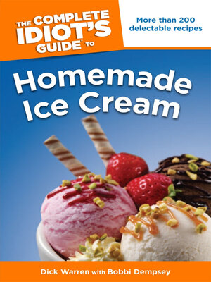 cover image of The Complete Idiot's Guide to Homemade Ice Cream